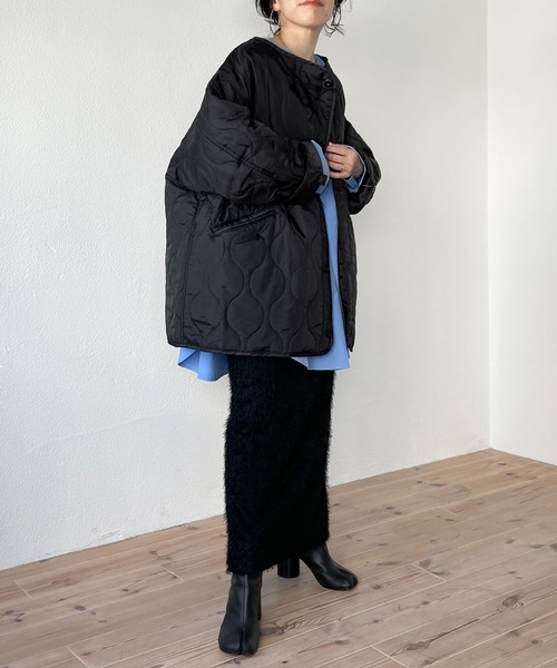 wee9s（ウィークス）の「mop skirt / ウエストゴムリラックスモップスカート（スカート・レディース・アイボリー/ブラック/ブルー・FREE/LONG）」の7枚目の写真