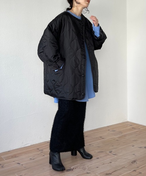 wee9s（ウィークス）の「mop skirt / ウエストゴムリラックスモップスカート（スカート・レディース・アイボリー/ブラック/ブルー・FREE/LONG）」の6枚目の写真