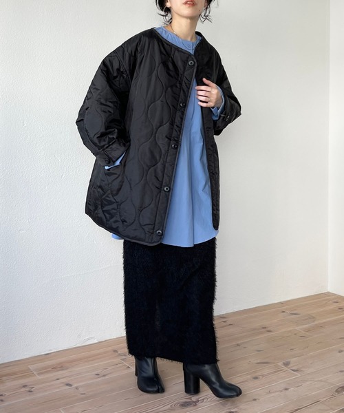 wee9s（ウィークス）の「mop skirt / ウエストゴムリラックスモップスカート（スカート・レディース・アイボリー/ブラック/ブルー・FREE/LONG）」の12枚目の写真