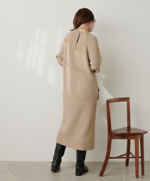natural couture(ナチュラルクチュール)の「ZIP付き畦ニット natural couture(ナチュラルクチュール)の「ZIP付き畦ニット