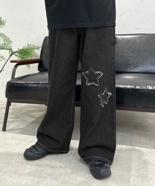 sedacle(セダクル)の「スターペインターデニムパンツ(デニムパンツ・メンズ・ブラック/パープル/ブラウン・MEDIUM/LARGE)」の13枚目の写真