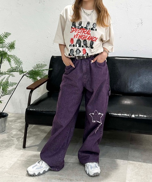 sedacle(セダクル)の「スターペインターデニムパンツ(デニムパンツ・メンズ・ブラック/パープル/ブラウン・MEDIUM/LARGE)」の14枚目の写真