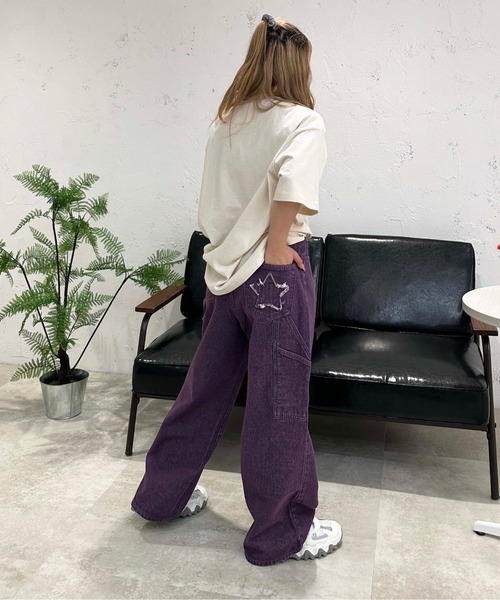 sedacle(セダクル)の「スターペインターデニムパンツ(デニムパンツ・メンズ・ブラック/パープル/ブラウン・MEDIUM/LARGE)」の7枚目の写真
