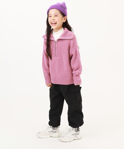 devirock（デビロック）の「【DANCE】ドローコード カーゴパンツ（カーゴパンツ・キッズ・ピンク系3/ブルーグレー/ダークオリーブ/ブラック/ライトグレー/パープル系・120cm/140cm/100cm/160cm/130cm/110cm/150cm）」の20枚目の写真