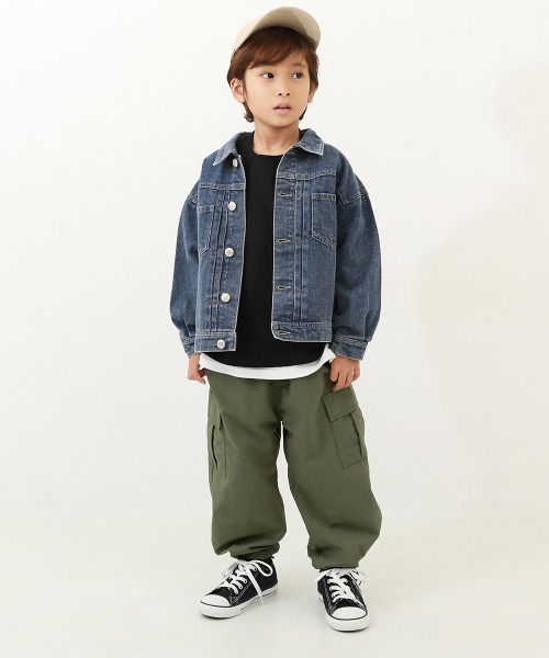 devirock（デビロック）の「【DANCE】ドローコード カーゴパンツ（カーゴパンツ・キッズ・ピンク系3/ブルーグレー/ダークオリーブ/ブラック/ライトグレー/パープル系・120cm/140cm/100cm/160cm/130cm/110cm/150cm）」の21枚目の写真