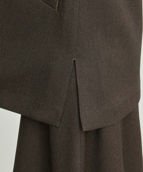 ROPE' PICNIC（ロペピクニック）の「セットアップ対応/スリートーンツイードベスト（ベスト・レディース・ベージュ/ダークブラウン/チャコールグレー・38）」の22枚目の写真