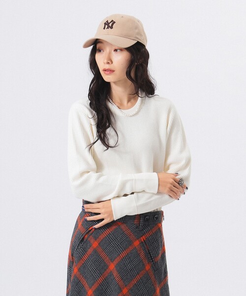 ＊美品＊beams SSZ シャカクルーネックTシャツ　M オリーブカラー BEAMS F（ビームスF）three dots / ショートスリーブ クルー