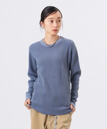 【ビームスの百名品】コットン サーマル クルーネック ロングスリーブ Tシャツ