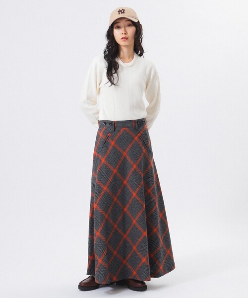 BEAMS BOY（ビームスボーイ）の「【ビームスの百名品】コットン サーマル クルーネック ロングスリーブ Tシャツ（Tシャツ/カットソー・レディース・ブルー/オフホワイト/ブラック・ONE SIZE）」の4枚目の写真