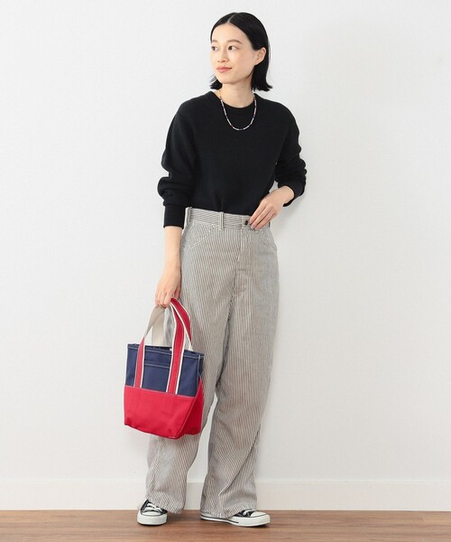 BEAMS BOY（ビームスボーイ）の「【ビームスの百名品】コットン サーマル クルーネック ロングスリーブ Tシャツ（Tシャツ/カットソー・レディース・ブルー/オフホワイト/ブラック・ONE SIZE）」の13枚目の写真