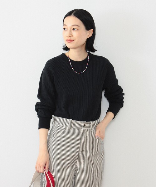 ビームスの百名品】コットン サーマル クルーネック ロングスリーブ T