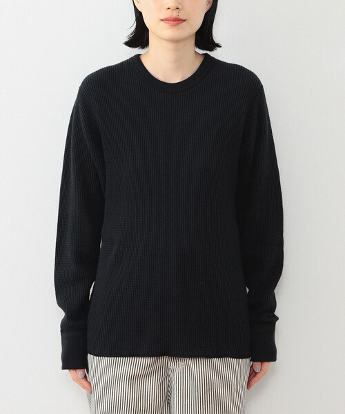 ビームスの百名品】コットン サーマル クルーネック ロングスリーブ T