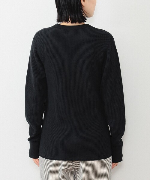 BEAMS BOY（ビームスボーイ）の「【ビームスの百名品】コットン サーマル クルーネック ロングスリーブ Tシャツ（Tシャツ/カットソー・レディース・ブルー/オフホワイト/ブラック・ONE SIZE）」の18枚目の写真