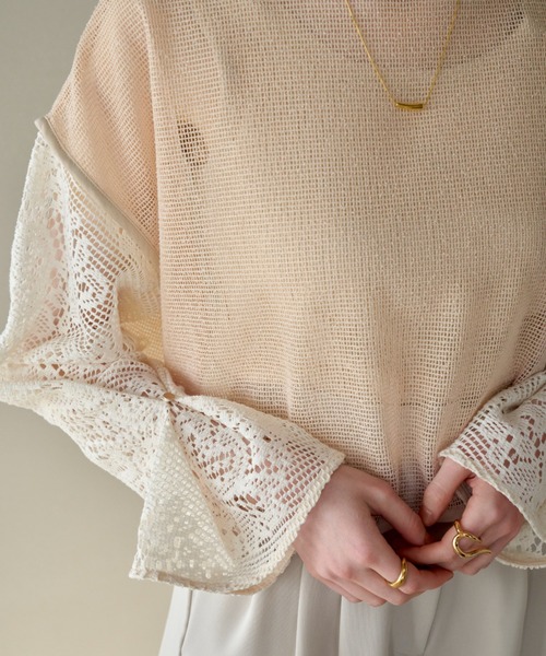 hinari（ヒナリ）の「長袖カットソー（Tシャツ/カットソー・レディース・アイボリー・FREE）」の2枚目の写真