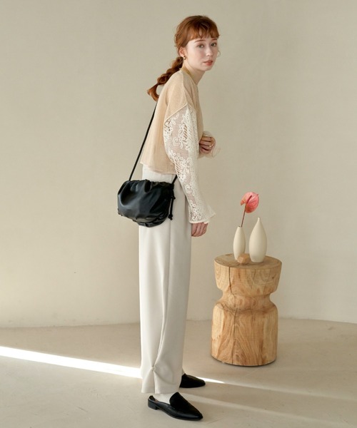 hinari（ヒナリ）の「長袖カットソー（Tシャツ/カットソー・レディース・アイボリー・FREE）」の4枚目の写真