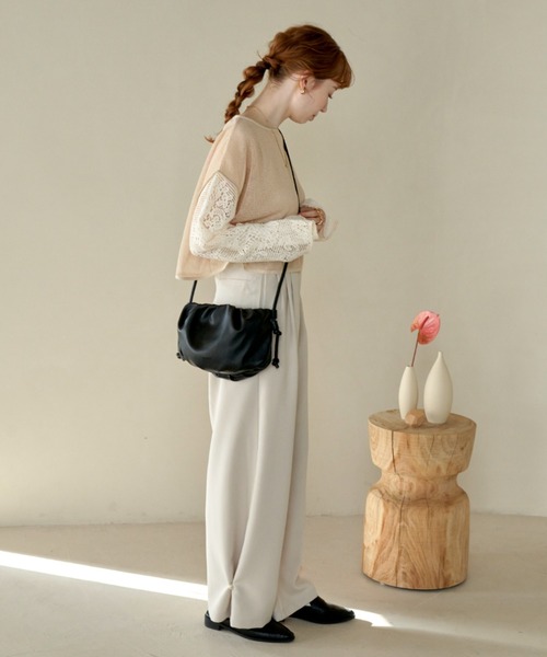 hinari（ヒナリ）の「長袖カットソー（Tシャツ/カットソー・レディース・アイボリー・FREE）」の5枚目の写真