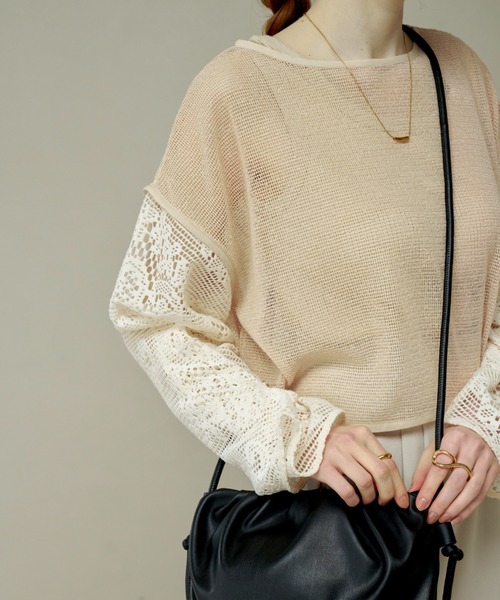 hinari（ヒナリ）の「長袖カットソー（Tシャツ/カットソー・レディース・アイボリー・FREE）」の8枚目の写真