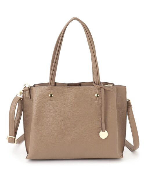 SHOO・LA・RUE（シューラルー）の「◆【軽量/2WAY】ふわっと軽いトートバッグ（トートバッグ・レディース・ブルー/ピンク系/サンドベージュ/ブラック・00）」の3枚目の写真