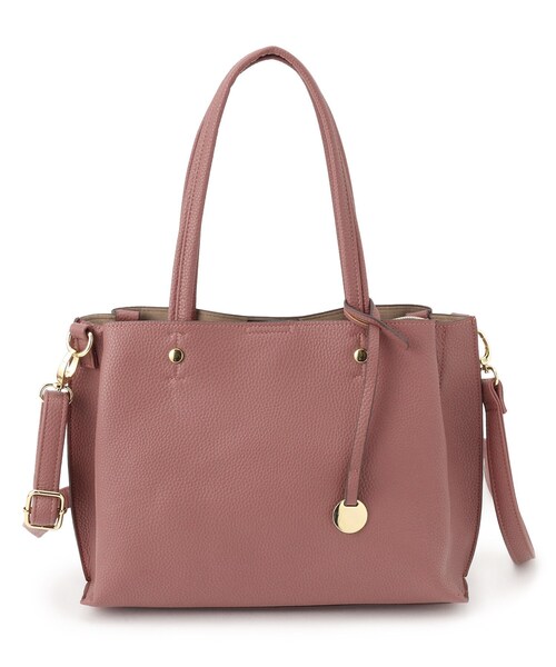 SHOO・LA・RUE（シューラルー）の「◆【軽量/2WAY】ふわっと軽いトートバッグ（トートバッグ・レディース・ブルー/ピンク系/サンドベージュ/ブラック・00）」の6枚目の写真