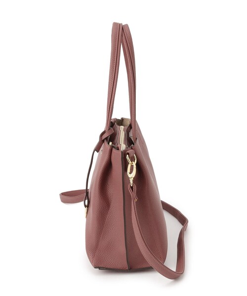 SHOO・LA・RUE（シューラルー）の「◆【軽量/2WAY】ふわっと軽いトートバッグ（トートバッグ・レディース・ブルー/ピンク系/サンドベージュ/ブラック・00）」の7枚目の写真