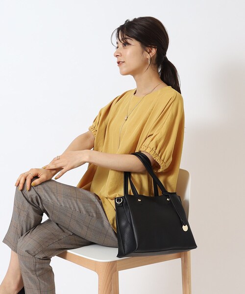 SHOO・LA・RUE（シューラルー）の「◆【軽量/2WAY】ふわっと軽いトートバッグ（トートバッグ・レディース・ブルー/ピンク系/サンドベージュ/ブラック・00）」の16枚目の写真