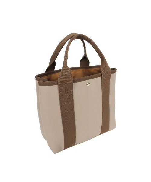 salle de bal（サルデバル）の「polka polka / ポルカポルカ 合皮 ファスナー 仕切りトート ランチトート SDI（トートバッグ・レディース・ダークブラウン/アイボリー/カーキ/ライトブラウン/ダークグレー/ブラック/ベージュ・FREE）」の19枚目の写真