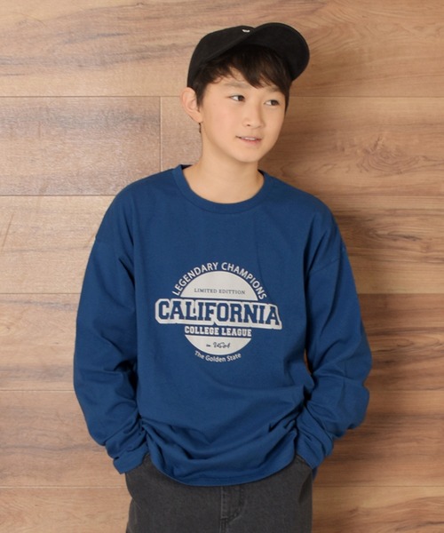 GLAZOS(グラソス)の「【WEB限定】【プチプラ】【再入荷】フロントアソートプリント長袖Tシャツ(その他トップス・キッズ・ライトグリーン/グレイッシュブルー/ブラック/ライトグレー/ブラック系その他/キナリ/ベージュ系その他/オフホワイト/サックスブルー/チャコールグレー・170cm/150cm/130cm/140cm/160cm)」の10枚目の写真