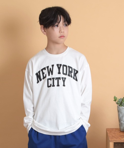 GLAZOS(グラソス)の「【WEB限定】【プチプラ】【再入荷】フロントアソートプリント長袖Tシャツ(その他トップス・キッズ・ライトグリーン/グレイッシュブルー/ブラック/ライトグレー/ブラック系その他/キナリ/ベージュ系その他/オフホワイト/サックスブルー/チャコールグレー・170cm/150cm/130cm/140cm/160cm)」の3枚目の写真