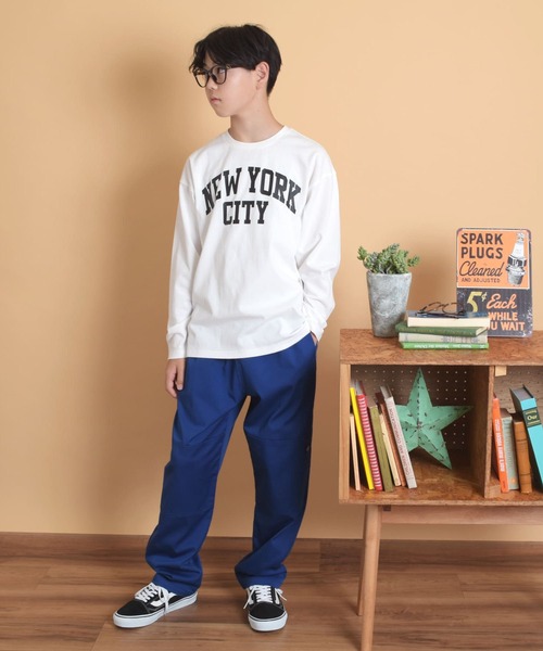 GLAZOS(グラソス)の「【WEB限定】【プチプラ】【再入荷】フロントアソートプリント長袖Tシャツ(その他トップス・キッズ・ライトグリーン/グレイッシュブルー/ブラック/ライトグレー/ブラック系その他/キナリ/ベージュ系その他/オフホワイト/サックスブルー/チャコールグレー・170cm/150cm/130cm/140cm/160cm)」の11枚目の写真