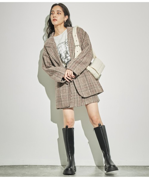 ANAP(アナップ)の「ナイロンキルティングミニショルダーバック(ショルダーバッグ・レディース・グリーン/レッド/アイボリー/ブラック・FREE)」の6枚目の写真