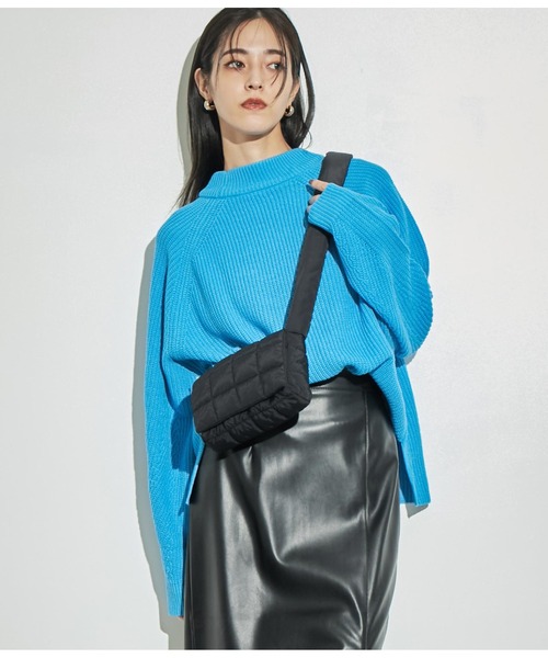 ANAP(アナップ)の「ナイロンキルティングミニショルダーバック(ショルダーバッグ・レディース・グリーン/レッド/アイボリー/ブラック・FREE)」の16枚目の写真