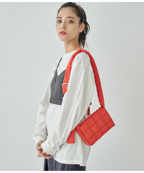 ANAP(アナップ)の「ナイロンキルティングミニショルダーバック(ショルダーバッグ・レディース・グリーン/レッド/アイボリー/ブラック・FREE)」の20枚目の写真