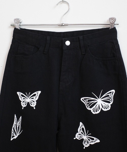 shopnikoniko（ショップニコニコ）の「ハイウエスト デニムパンツ 