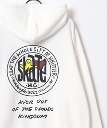 Mark Gonzales | MARK GONZALES ARTWORK COLLECTION/マークゴンザレス 別注 オーバーサイズ 裏起毛 ストリート バックプリント スウェット パーカー フーディー/長袖 トップス プルオーバー/レディース メンズ(パーカー)