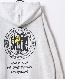 MARK GONZALES ARTWORK COLLECTION/マークゴンザレス 別注 オーバーサイズ 裏起毛 ストリート バックプリント スウェット パーカー フーディー/長袖 トップス プルオーバー/レディース メンズ