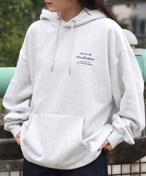 【セール】MARK GONZALES ARTWORK COLLECTION/マークゴンザレス 別注 オーバーサイズ 裏起毛 ストリート バックプリント スウェット パーカー フーディー/長袖 トップス プルオーバー/レディース メンズ（パーカー）｜Mark Gonzales（マーク・ゴンザレス）