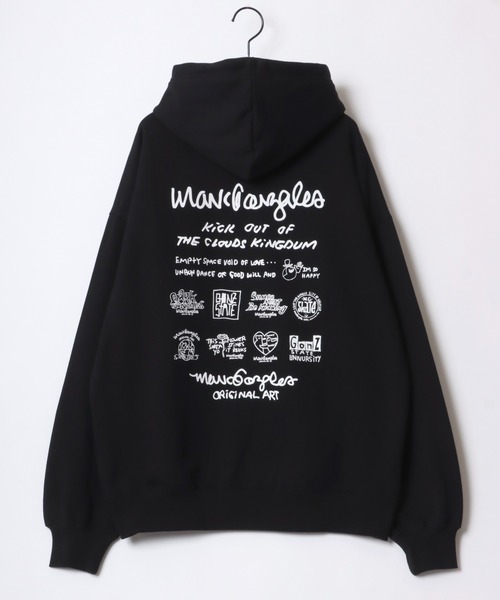 【セール】MARK GONZALES ARTWORK COLLECTION/マークゴンザレス 別注 オーバーサイズ 裏起毛 ストリート バックプリント スウェット パーカー フーディー/長袖 トップス プルオーバー/レディース メンズ（パーカー）｜Mark Gonzales（マーク・ゴンザレス）