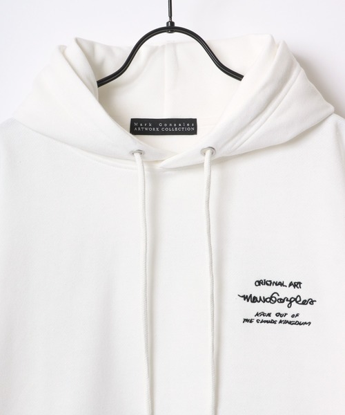 【セール】MARK GONZALES ARTWORK COLLECTION/マークゴンザレス 別注 オーバーサイズ 裏起毛 ストリート バックプリント スウェット パーカー フーディー/長袖 トップス プルオーバー/レディース メンズ（パーカー）｜Mark Gonzales（マーク・ゴンザレス）