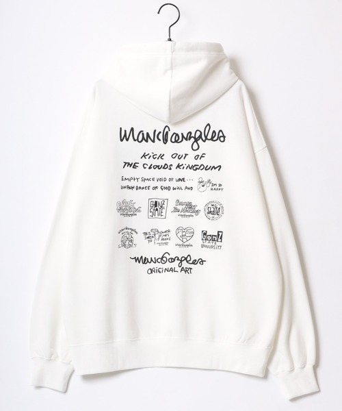 【セール】MARK GONZALES ARTWORK COLLECTION/マークゴンザレス 別注 オーバーサイズ 裏起毛 ストリート バックプリント スウェット パーカー フーディー/長袖 トップス プルオーバー/レディース メンズ（パーカー）｜Mark Gonzales（マーク・ゴンザレス）