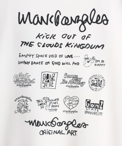 【セール】MARK GONZALES ARTWORK COLLECTION/マークゴンザレス 別注 オーバーサイズ 裏起毛 ストリート バックプリント スウェット パーカー フーディー/長袖 トップス プルオーバー/レディース メンズ（パーカー）｜Mark Gonzales（マーク・ゴンザレス）