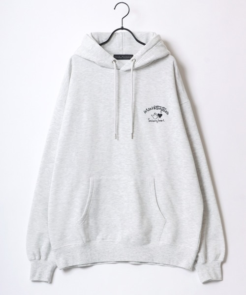 【セール】MARK GONZALES ARTWORK COLLECTION/マークゴンザレス 別注 オーバーサイズ 裏起毛 ストリート バックプリント スウェット パーカー フーディー/長袖 トップス プルオーバー/レディース メンズ（パーカー）｜Mark Gonzales（マーク・ゴンザレス）