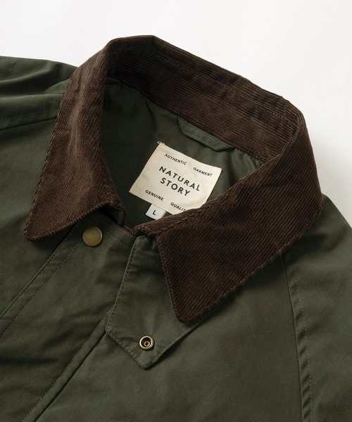 make a ray!（メイク ア レイ！）の「クラシックデザイン ラグランスリーブ  オーバーサイズ ハンティングジャケット（ブルゾン・メンズ・ブラック/ダークカーキ・M/L/XL）」の4枚目の写真