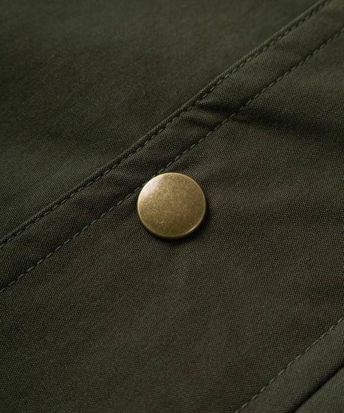 make a ray!（メイク ア レイ！）の「クラシックデザイン ラグランスリーブ  オーバーサイズ ハンティングジャケット（ブルゾン・メンズ・ブラック/ダークカーキ・M/L/XL）」の6枚目の写真