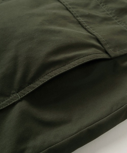 make a ray!（メイク ア レイ！）の「クラシックデザイン ラグランスリーブ  オーバーサイズ ハンティングジャケット（ブルゾン・メンズ・ブラック/ダークカーキ・M/L/XL）」の8枚目の写真