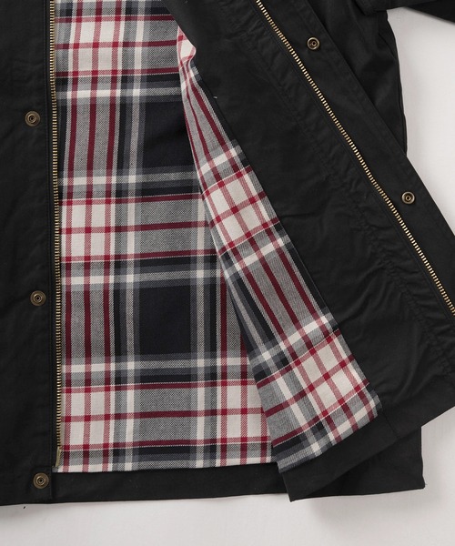 make a ray!（メイク ア レイ！）の「クラシックデザイン ラグランスリーブ  オーバーサイズ ハンティングジャケット（ブルゾン・メンズ・ブラック/ダークカーキ・M/L/XL）」の14枚目の写真