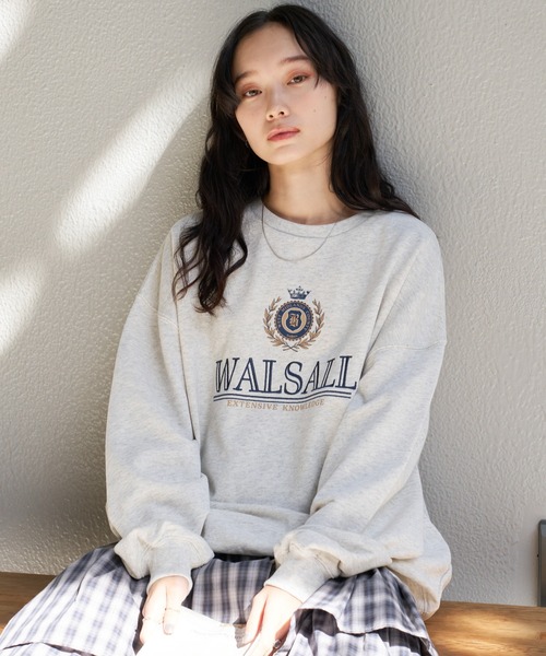 WEGO(ウィゴー)の「WEGO/刺繍BIGスウェット(スウェット・レディース・杢グレー/オフホワイト・FREE)」の15枚目の写真