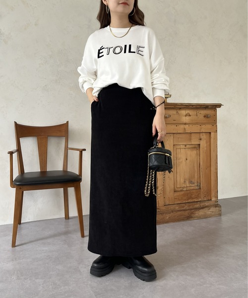 prose verse（プロズヴェール）の「【S~Lサイズ展開】カットリブナロースカート（スカート・レディース・ブラック・LARGE/SMALL/MEDIUM）」の2枚目の写真