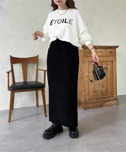 prose verse（プロズヴェール）の「【S~Lサイズ展開】カットリブナロースカート（スカート・レディース・ブラック・LARGE/SMALL/MEDIUM）」の6枚目の写真