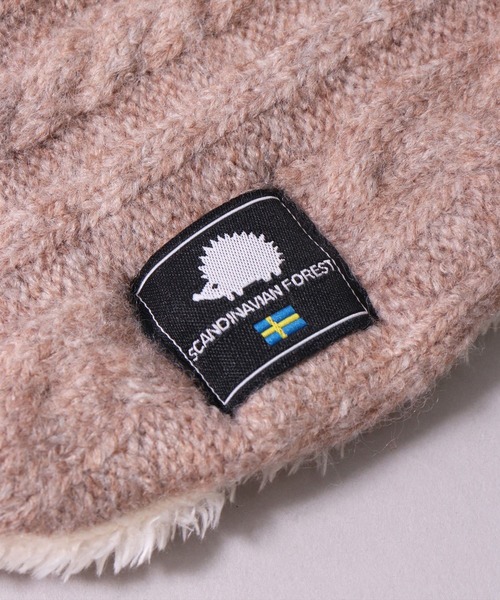 SCANDINAVIAN FOREST(スカンジナビアン・フォレスト)の「(LF)【SCANDINAVIAN FOREST】ケーブル ニット × ボア フリース ネックウォーマー(ネックウォーマー/スヌード・レディース・ダークベージュ/オフホワイト/ライトグレー/チャコールグレー・ONE SIZE)」の8枚目の写真