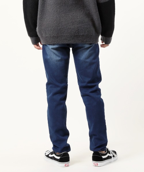 TopIsm(トップイズム)の「スーパーストレッチ カットデニムテーパードパンツ(デニムパンツ・メンズ・ブラック/ブルー/インディゴブルー/ダークインディゴブルー/サックスブルー/ライトグレー/グレー・XL/M/L)」の10枚目の写真